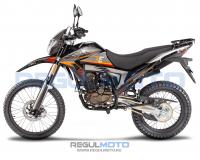 Мотоцикл Regulmoto TE (toue Enduro) PR, 6 скоростей, черный/оранжевый